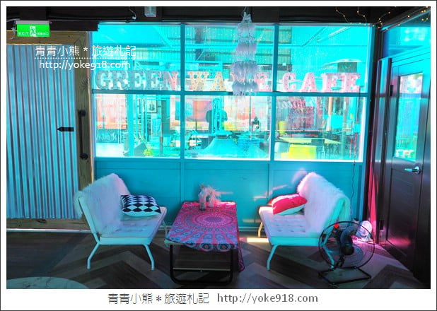 嘉義水上景點》格林威咖啡廳，夢幻美式咖啡廳~市集風場景 @青青小熊＊旅遊札記