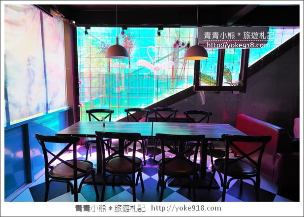 嘉義水上景點》格林威咖啡廳，夢幻美式咖啡廳~市集風場景 @青青小熊＊旅遊札記