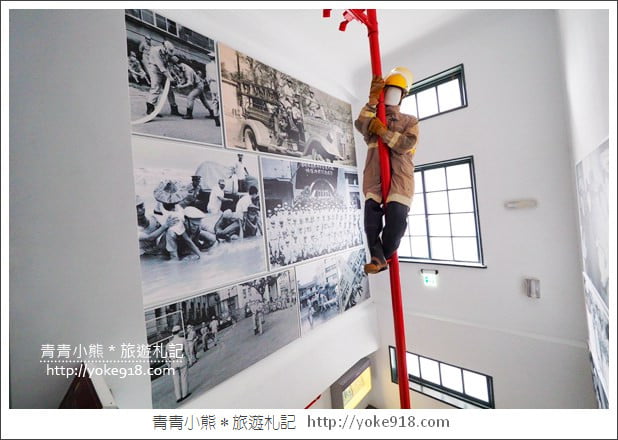 台南新景點》台南消防博物館．免門票景點~來消防史料館體驗變裝當個小小消防員 @青青小熊＊旅遊札記