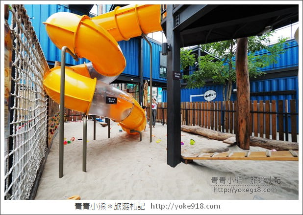 台南新景點》台南貨櫃公園．親子必玩推薦~有滑草、卡丁車、攀岩一票玩到底 @青青小熊＊旅遊札記