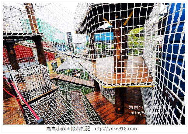 台南新景點》台南貨櫃公園．親子必玩推薦~有滑草、卡丁車、攀岩一票玩到底 @青青小熊＊旅遊札記