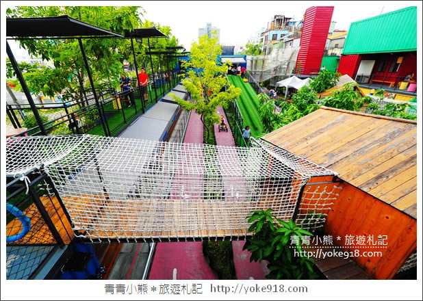 台南新景點》台南貨櫃公園．親子必玩推薦~有滑草、卡丁車、攀岩一票玩到底 @青青小熊＊旅遊札記