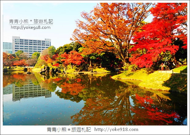 東京景點》小石川後樂園．東京都內秋天賞楓必去景點~漫步桃花源 @青青小熊＊旅遊札記