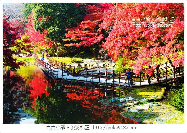 東京景點》小石川後樂園．東京都內秋天賞楓必去景點~漫步桃花源 @青青小熊＊旅遊札記