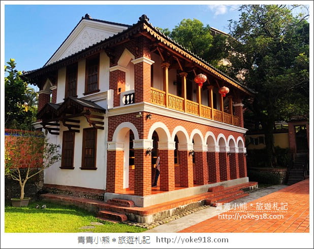 台中景點》霧峰林家萊園．綜藝玩很大拍攝地，水上涼庭美麗台式建築 @青青小熊＊旅遊札記