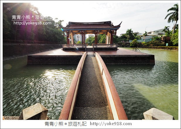 台中景點》霧峰林家萊園．綜藝玩很大拍攝地，水上涼庭美麗台式建築 @青青小熊＊旅遊札記