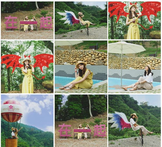 桃園新景點》翠墨莊園．山中櫻花秘境~新增設造景及兒童沙坑、戲水池 @青青小熊＊旅遊札記