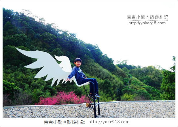 桃園新景點》翠墨莊園．山中櫻花秘境~新增設造景及兒童沙坑、戲水池 @青青小熊＊旅遊札記
