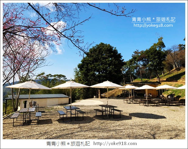 桃園新景點》翠墨莊園．山中櫻花秘境~新增設造景及兒童沙坑、戲水池 @青青小熊＊旅遊札記