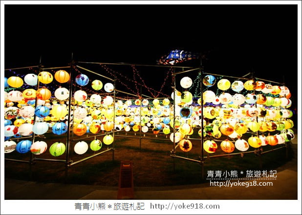 台中景點》東勢燈會．3000顆客家彩燈籠~打造鯉魚迷宮好迷人 @青青小熊＊旅遊札記