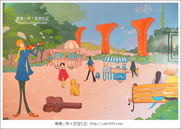 苗栗景點》三義藝術村櫻花渡假會館．桃紅八重櫻浪漫盛開中 @青青小熊＊旅遊札記