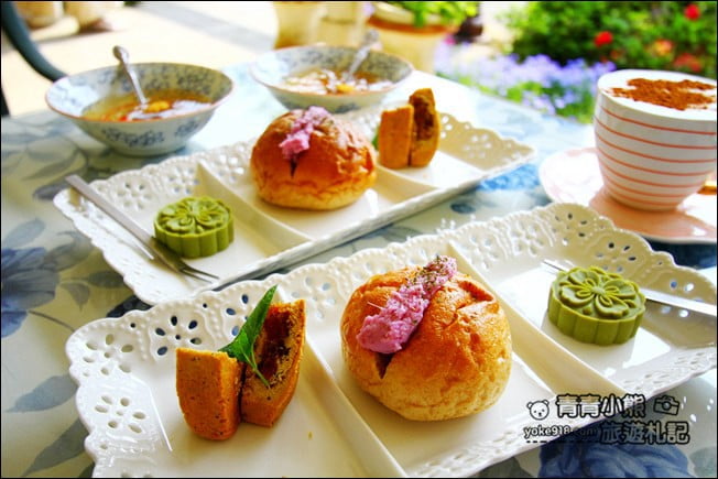 嘉義瑞里景點》阿喜紫藤民宿 下午茶花園~賞花喝下午茶，季節限定必訪紫藤景點 @青青小熊＊旅遊札記
