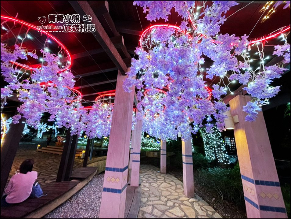 宜蘭礁溪景點》礁溪溫泉燈花季．星光閃閃的夢幻隧道就在這 @青青小熊＊旅遊札記