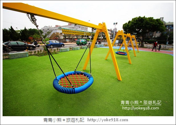 彰化新景點》兒童公園共融遊戲場．親子出遊推薦~有爬網山丘.遊戲城堡.沙坑超好玩 @青青小熊＊旅遊札記