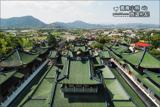 南投景點》寶湖宮地母廟．埔里無敵景觀~中式宮殿造型賞景好去處 @青青小熊＊旅遊札記