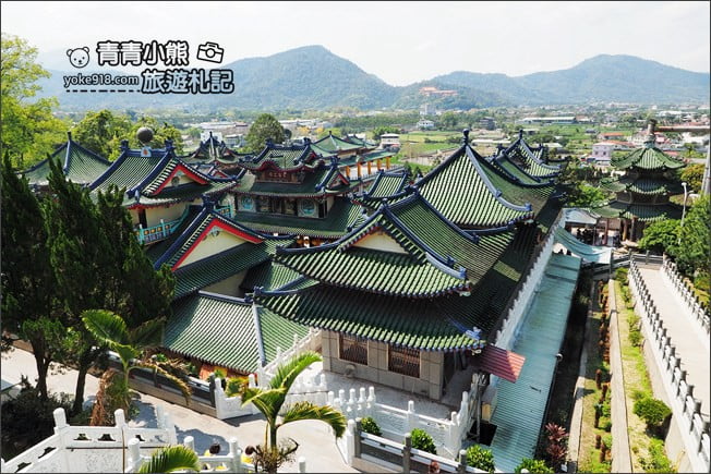 南投景點》寶湖宮地母廟．埔里無敵景觀~中式宮殿造型賞景好去處 @青青小熊＊旅遊札記