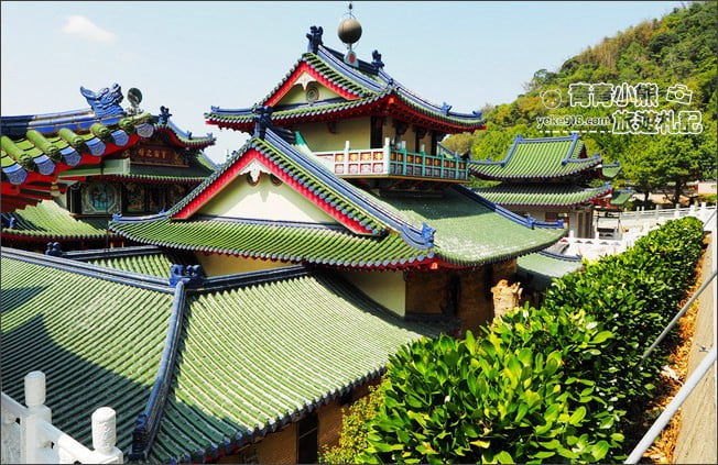 南投景點》寶湖宮地母廟．埔里無敵景觀~中式宮殿造型賞景好去處 @青青小熊＊旅遊札記