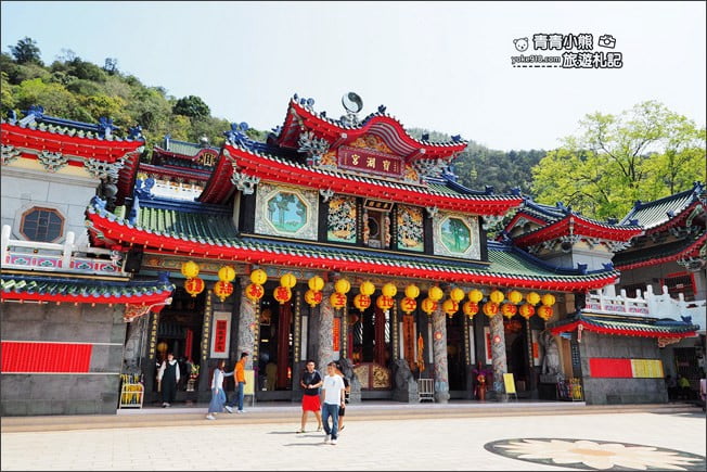南投景點》寶湖宮地母廟．埔里無敵景觀~中式宮殿造型賞景好去處 @青青小熊＊旅遊札記