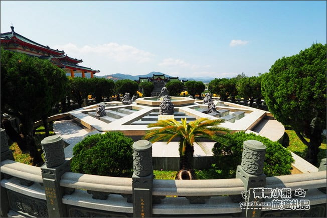 南投景點》寶湖宮地母廟．埔里無敵景觀~中式宮殿造型賞景好去處 @青青小熊＊旅遊札記