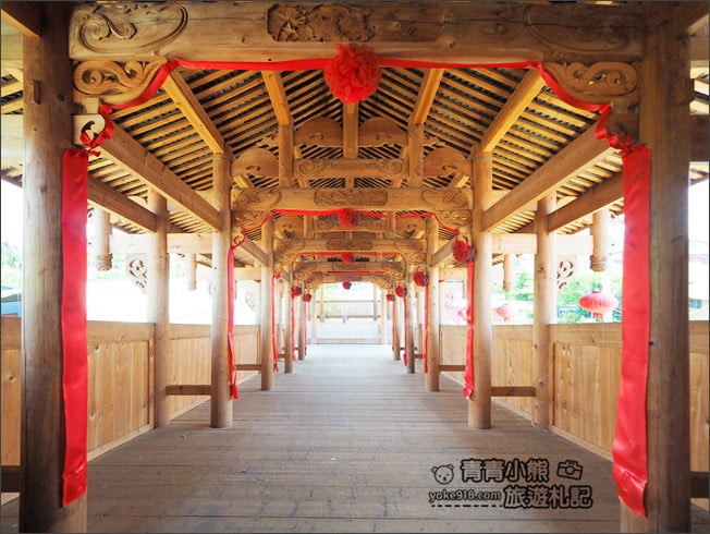 南投景點》泰順廊橋．不用一根釘子的木製廊橋~裡面還有月老廟喔 @青青小熊＊旅遊札記