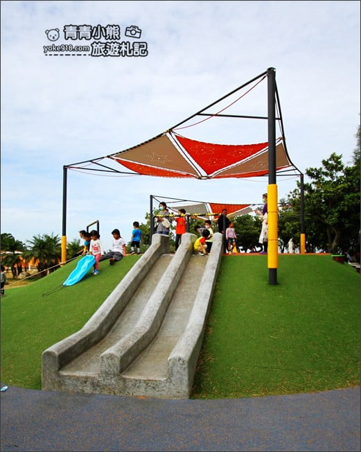 台中大甲景點》鐵砧山雕塑公園．親子同遊推薦~超多兒童遊樂設施&1:1模型盒 @青青小熊＊旅遊札記