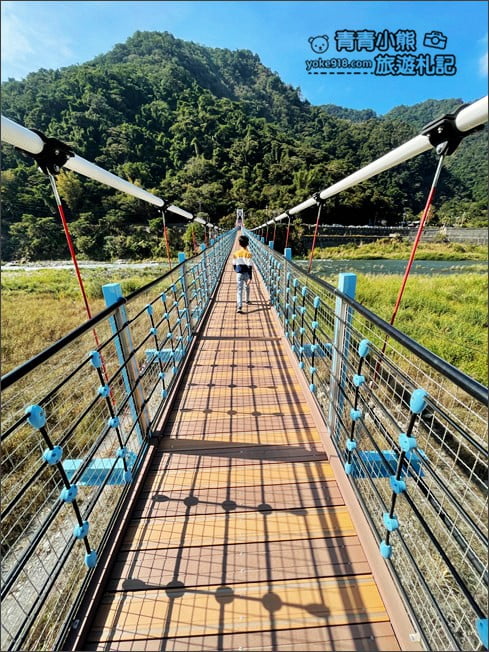 台中新景點》白鹿吊橋~谷關最美吊橋，欣賞山林溪谷之美 @青青小熊＊旅遊札記