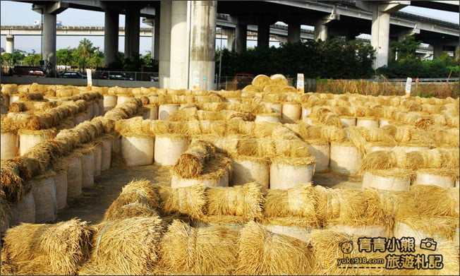 雲林》2020大埤稻草文化藝術季．稻草迷宮、可愛裝置藝術~雲林拍照新亮點 @青青小熊＊旅遊札記