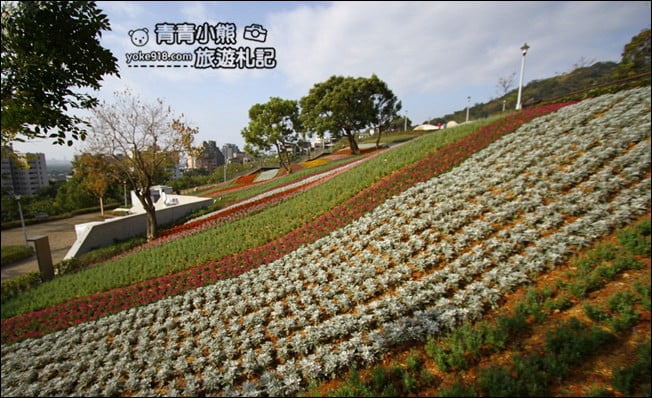 台北景點》北投三層崎公園．台北美麗的彩虹花田登場 @青青小熊＊旅遊札記