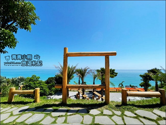 花蓮景點》海崖谷絕美海景咖啡廳．情侶約會必去，一起悠閒放鬆看海去 @青青小熊＊旅遊札記
