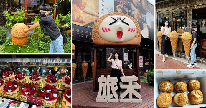 台中景點》旅禾泡芙之家．巨大泡芙太可愛~還有泡芙小屋打卡去 @青青小熊＊旅遊札記
