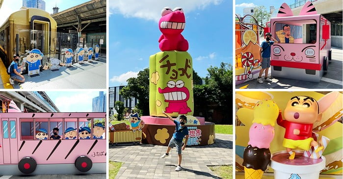 台中景點》免門票~蠟筆小新甜點世界大冒險30周年．超可愛場景等你拍 @青青小熊＊旅遊札記