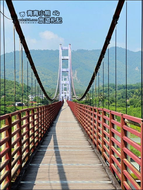 台南景點》永興吊橋．台南最長浪漫紫色吊橋~飽覽山光水色 @青青小熊＊旅遊札記