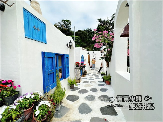 苗栗景點》莫內秘密花園．日式街道.歐式建築.地中海風情~愛拍照的朋友別錯過了 @青青小熊＊旅遊札記