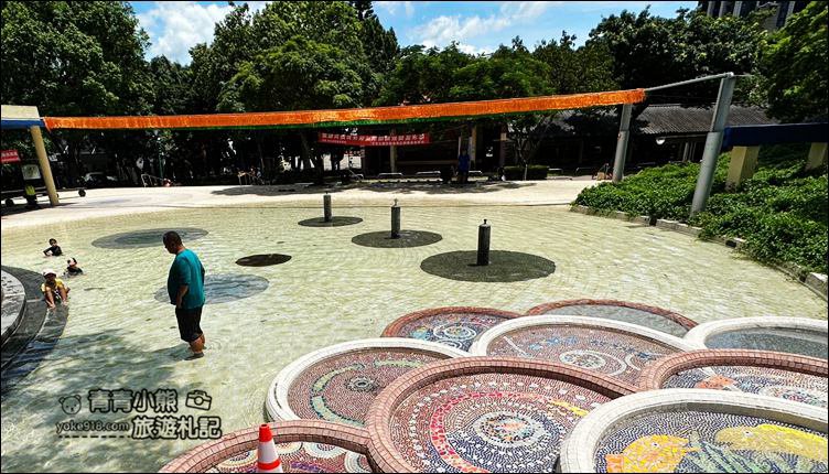 桃園景點》龍潭運動公園免費玩水去~戲水池期間限定開放 @青青小熊＊旅遊札記