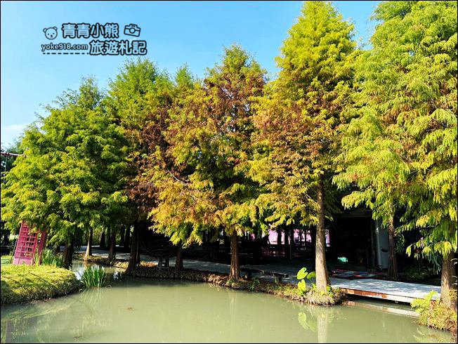 雲林景點》滿滿的粉紅泡泡，浪漫莊園拍照去~水上涼亭太放空 @青青小熊＊旅遊札記