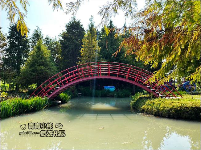 雲林景點》滿滿的粉紅泡泡，浪漫莊園拍照去~水上涼亭太放空 @青青小熊＊旅遊札記