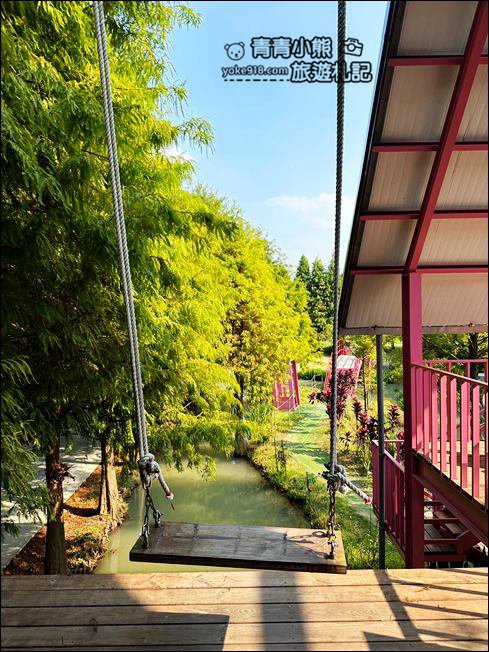 雲林景點》滿滿的粉紅泡泡，浪漫莊園拍照去~水上涼亭太放空 @青青小熊＊旅遊札記