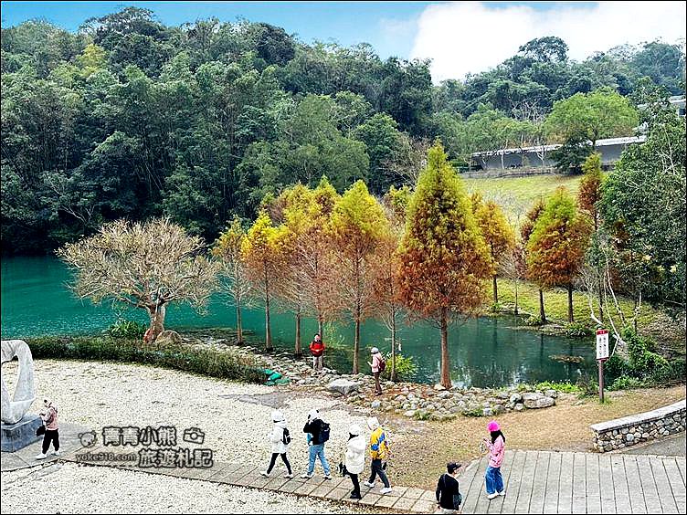 南投景點》日月潭全台最美的向山自行車道落羽松紅了，這裡變的好夢幻 @青青小熊＊旅遊札記