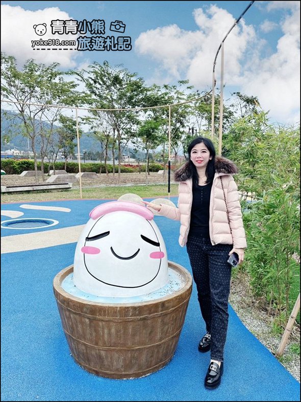 南投新景點》埔里福興溫泉區親子公園~小孩免費玩，大人可以暖暖泡泡腳 @青青小熊＊旅遊札記