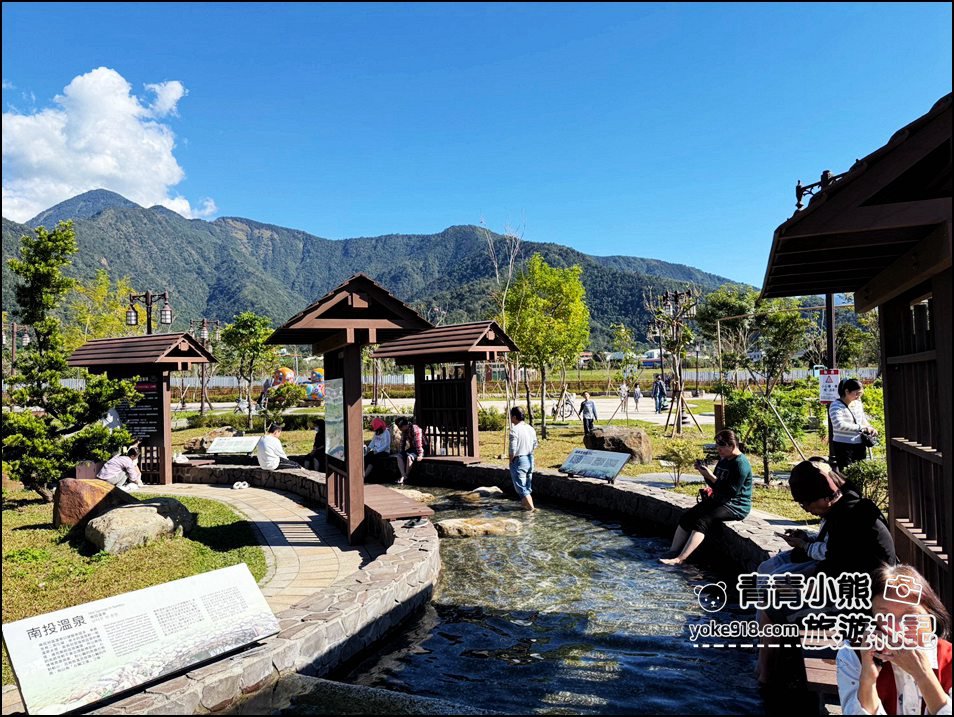 南投新景點》埔里福興溫泉區親子公園~小孩免費玩，大人可以暖暖泡泡腳 @青青小熊＊旅遊札記