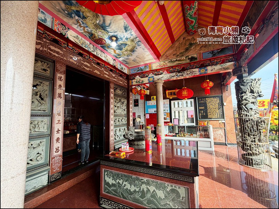 桃園景點》海福宮．有金光閃閃下金蛋的金雞母，還有彩繪土地公 @青青小熊＊旅遊札記