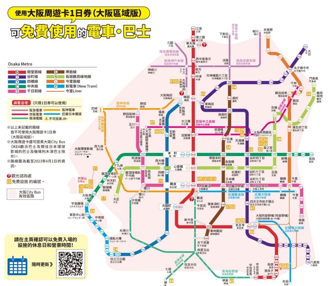 大阪周遊券》大阪一日遊景點推薦，自由行這樣玩省錢又簡單 @青青小熊＊旅遊札記