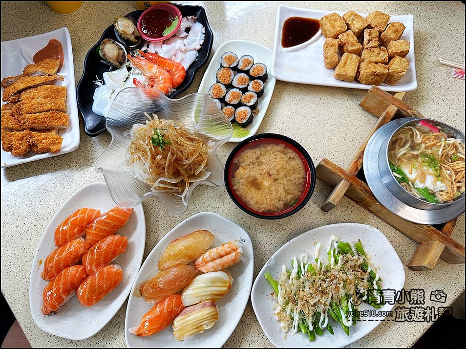 嘉義在地美食推薦》平價美味的體育館壽司，評價4.2分在地人也愛的日式美食 @青青小熊＊旅遊札記