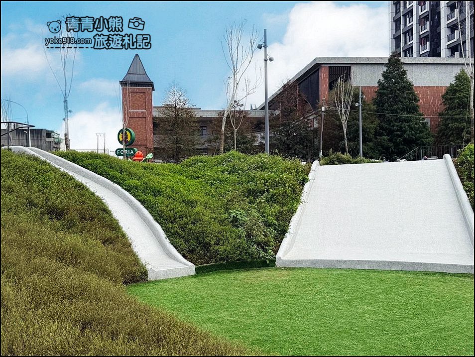 桃園新景點》華興池生態埤塘公園~.美麗的水上步道.玻璃觀景咖啡廳.好玩的兒童遊具 @青青小熊＊旅遊札記