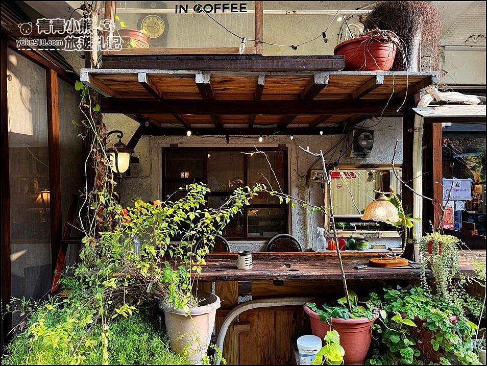 嘉義景點》隱身巷弄可以擼貓的 IN COFFEE，這裡的咩星人也太可愛 @青青小熊＊旅遊札記