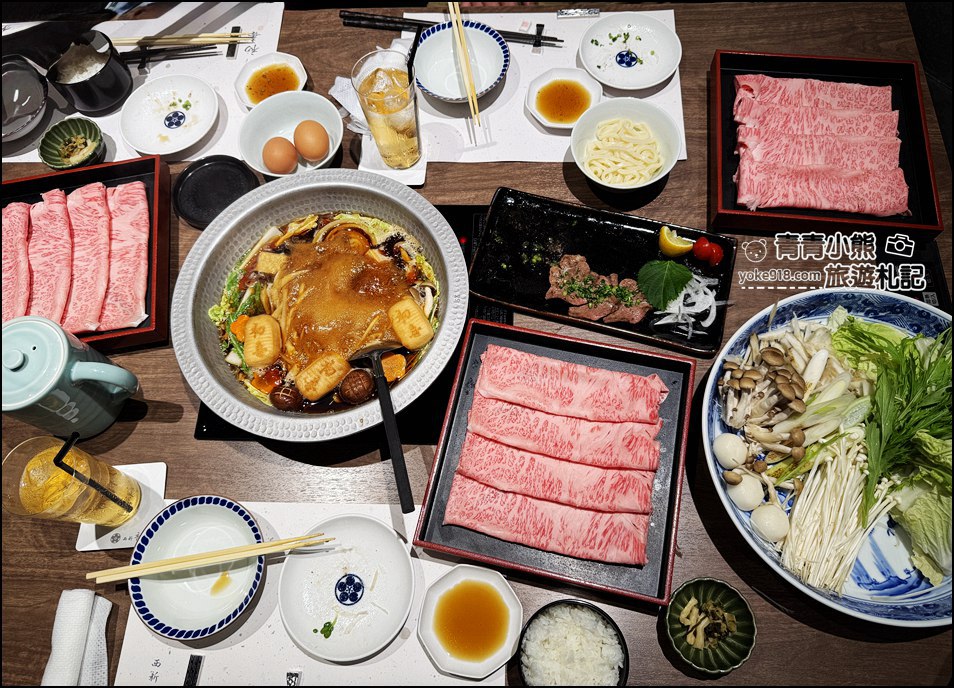 福岡必吃壽喜燒》西新初喜 KUTEN 博多店，超美味和牛，舒適優雅的環境讓美味加倍 @青青小熊＊旅遊札記