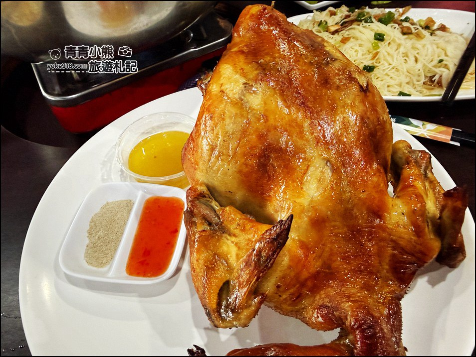 桃園景點平鎮美食推薦》中午就客滿的台灣番鴨園區，臉盆大薑母鴨，烤雞熱炒一次滿足 @青青小熊＊旅遊札記